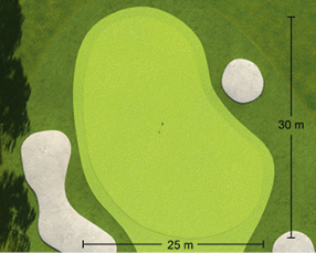 Loch Nummer 1 - Detailansicht Green